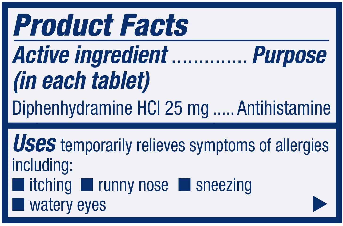 Canine Antihistamine Tablets for Itch and Allergy Relief, 100 Count